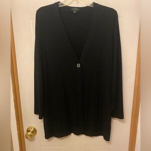 J. Jill Black Wearever Collection Single Button Cardigan MP